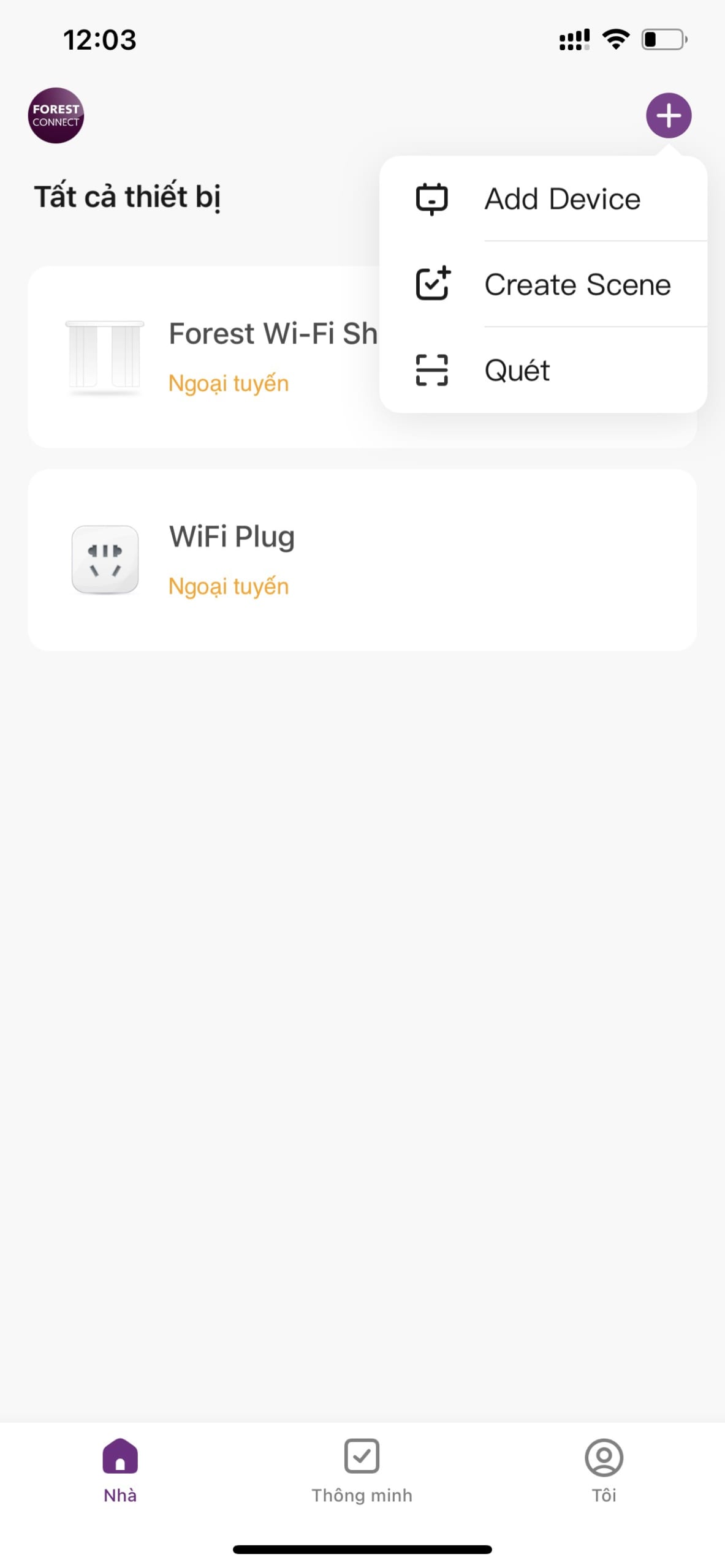 Kết nối phần mềm Forest Connect
