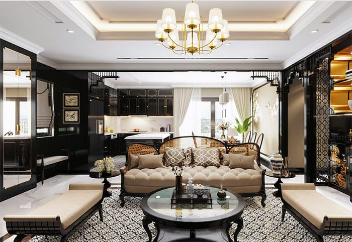 Rèm cửa 2 lớp phòng khách