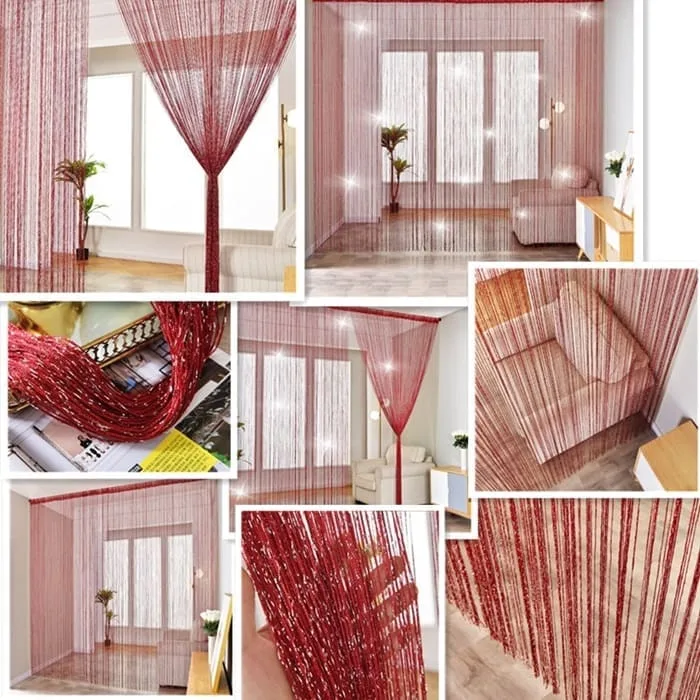 Rèm đỏ bắt mắt, độc đáo