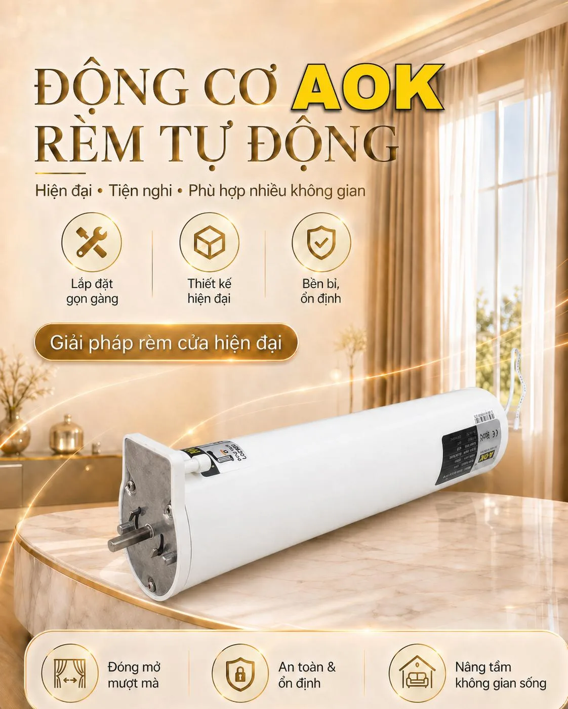 Cách chọn động cơ rèm phù hợp với ngôi nhà của bạn