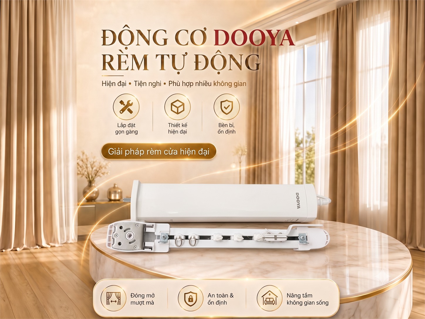 Dooya Motor Rèm Vải