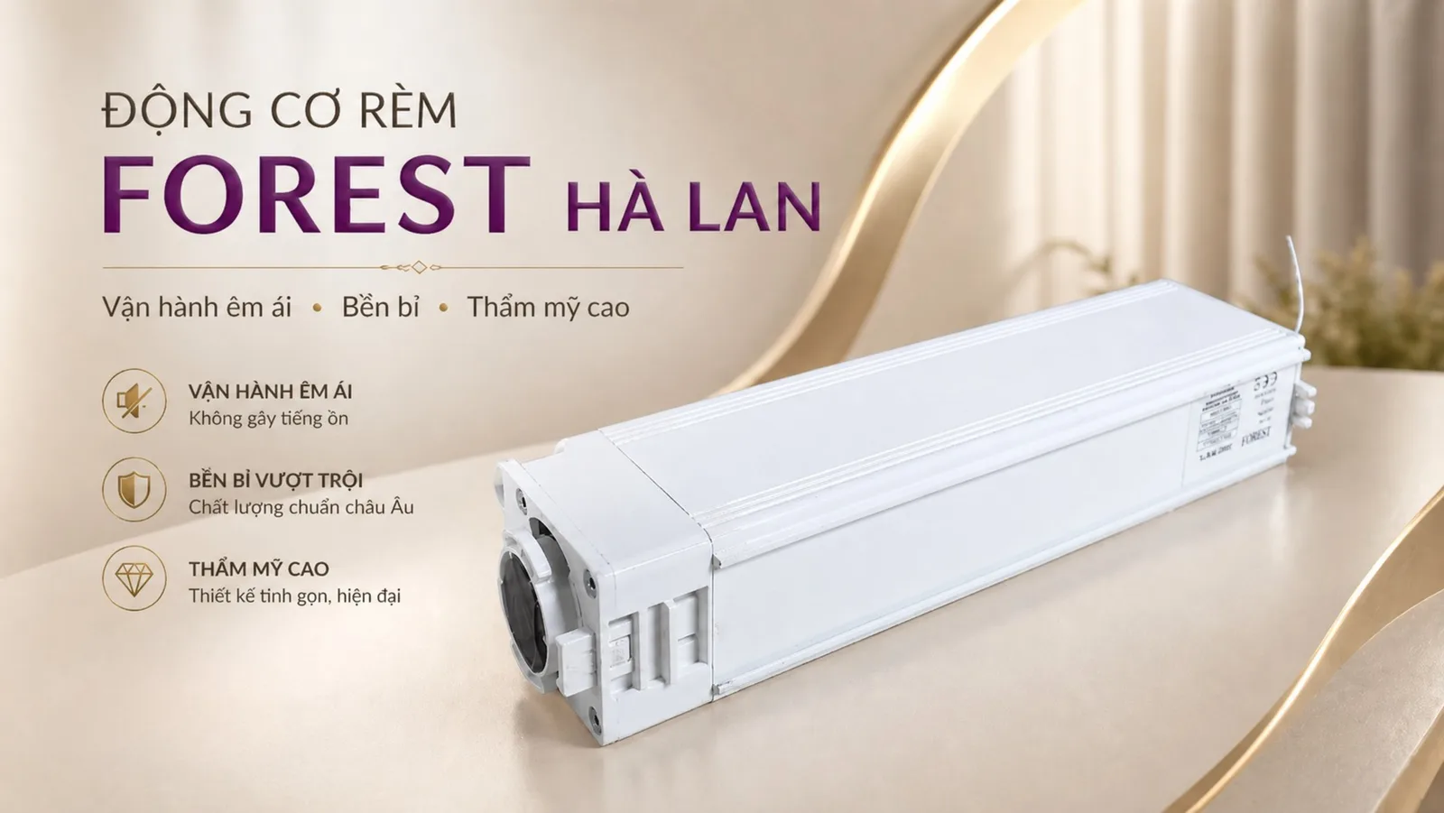 Vì sao nên chọn nhà phân phối chính hãng thay vì động cơ rèm trôi nổi, không rõ nguồn gốc