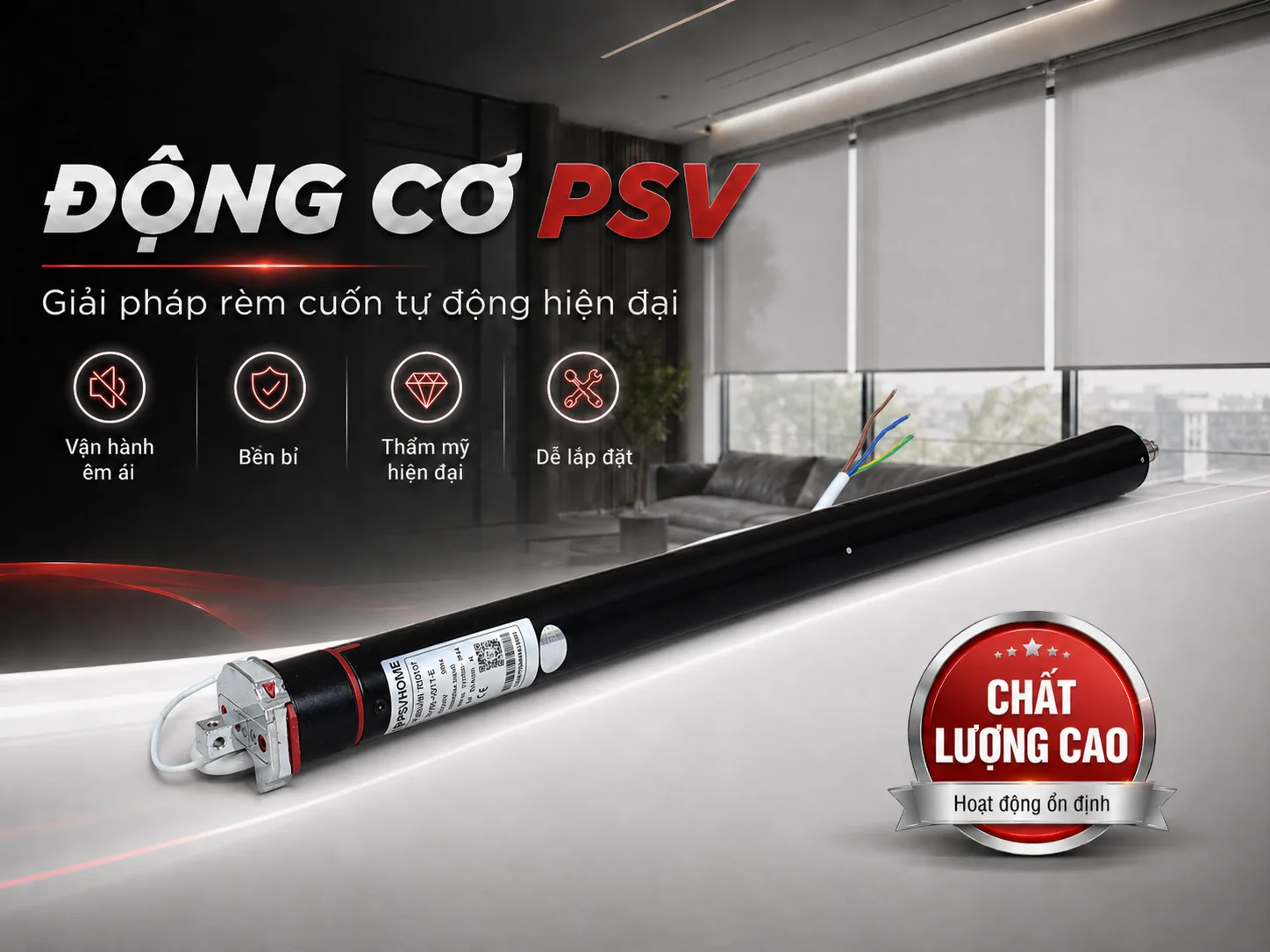 PV Motor Rèm Cuốn