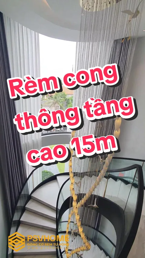 Rèm cong thông tầng cao 15m